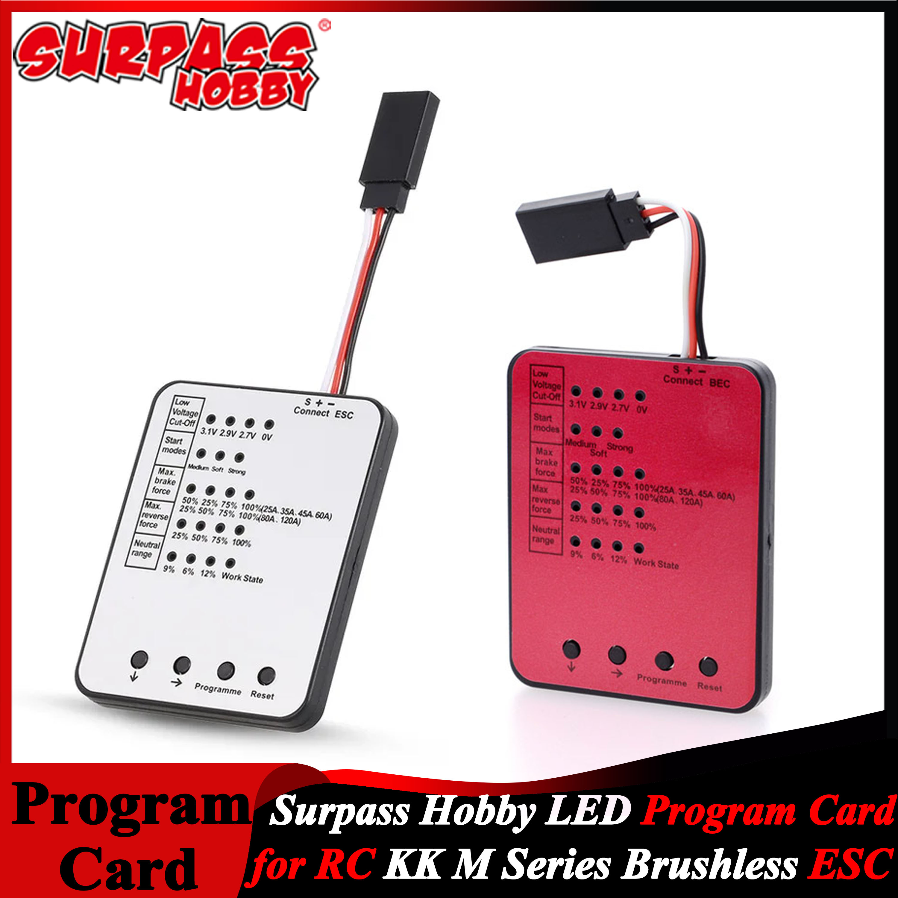 Rc Hobby Motors - Surpass Hobby LED Programming Card for