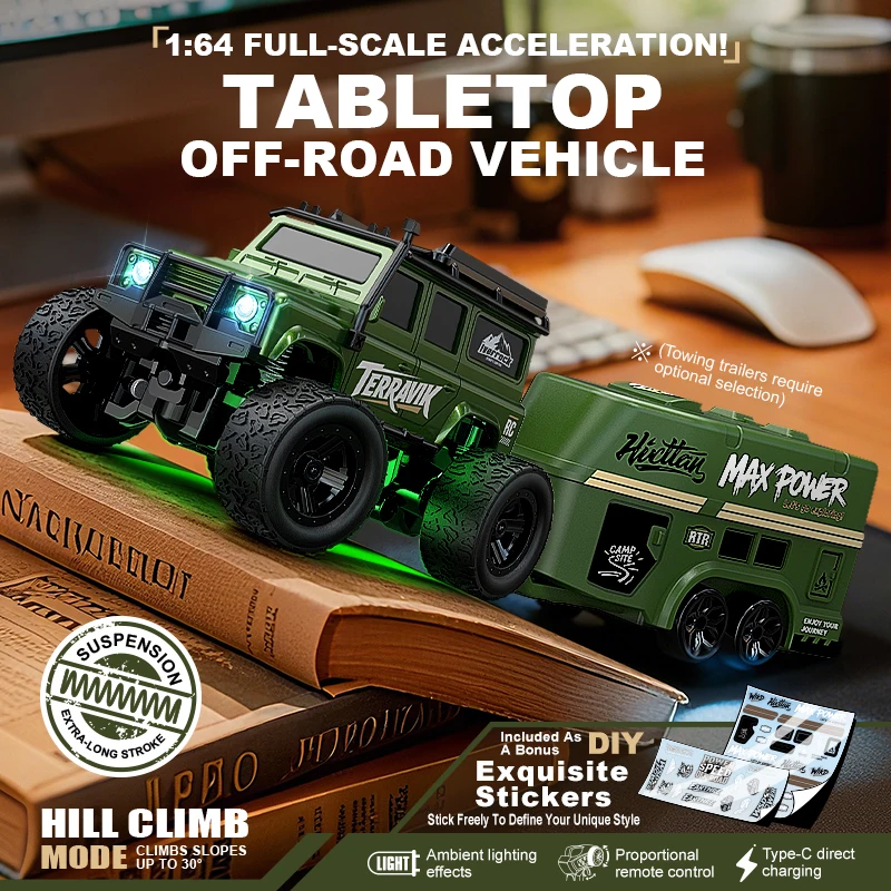 Hobby Rc Van - 1:64 Full Proportional Desktop Off-Road RC