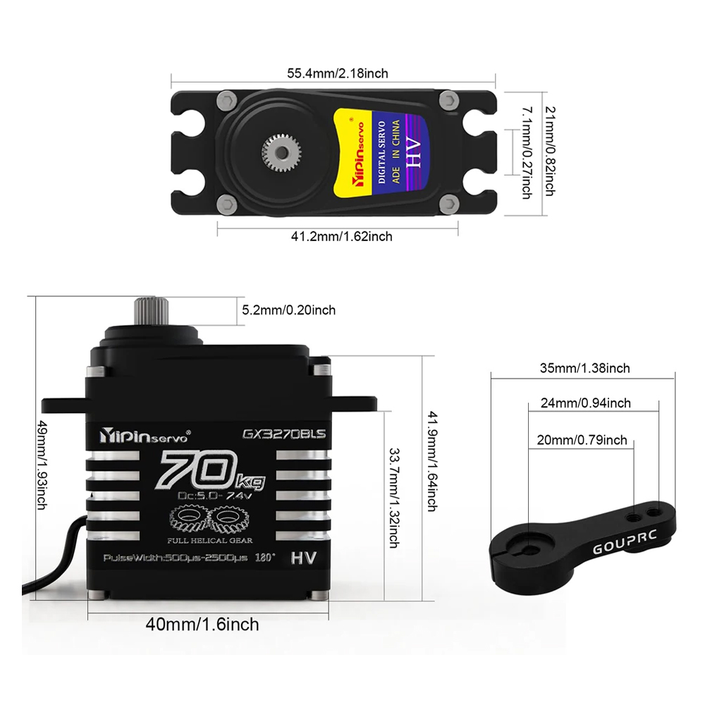 1/2PCS 70KG Large Torque Brush - Rc Hobby Motors 리뷰 및 가격