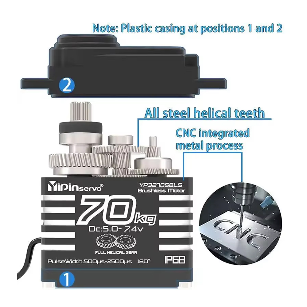 1/2PCS 70KG Large Torque Brush - Rc Hobby Motors 리뷰 및 가격