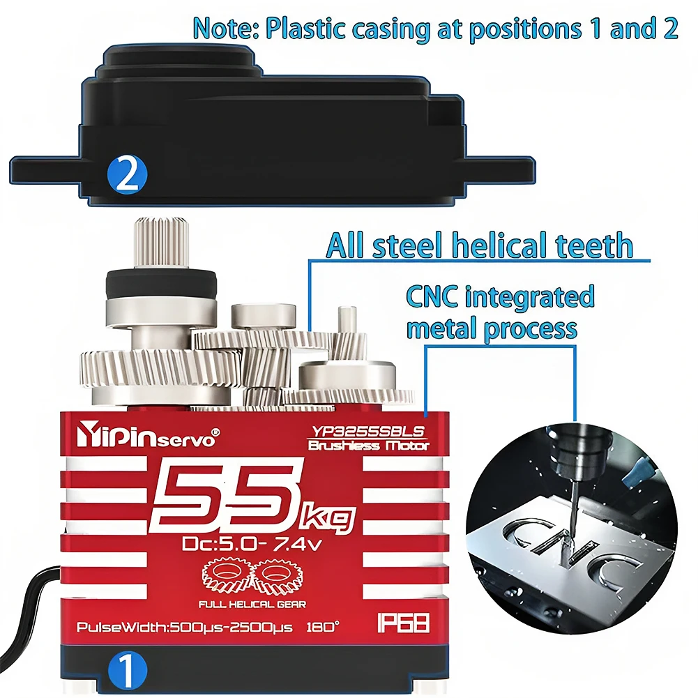 55kg Digital Servo 7.4V 180/27 - Rc Hobby Motors 리뷰 및 가격