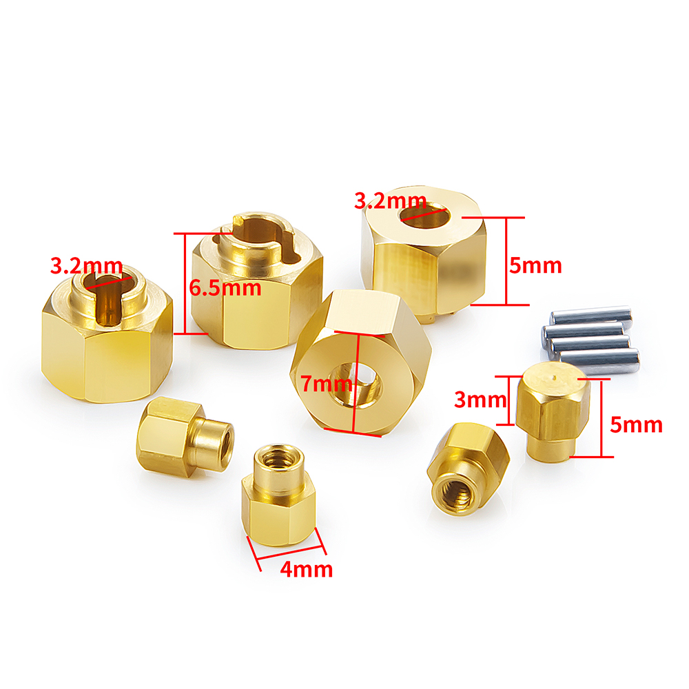 AXSPEED 4PCS Brass Wheel Hex A - Wheel Hex Adapter 리뷰 및 가격