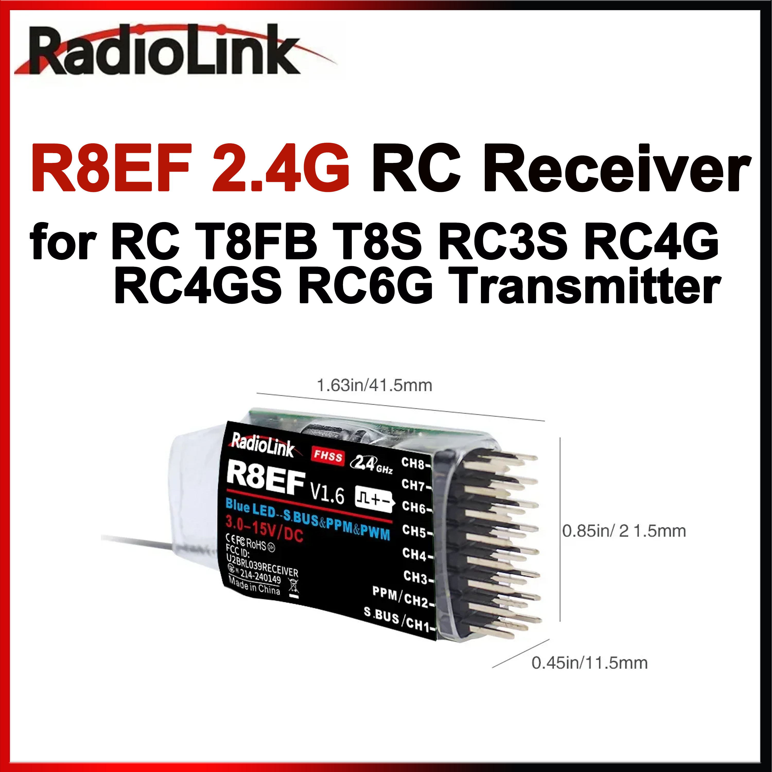 Radiolink R8EF Receiver 2.4G 8 - Receiver Sbus 8Ch 리뷰 및 가격