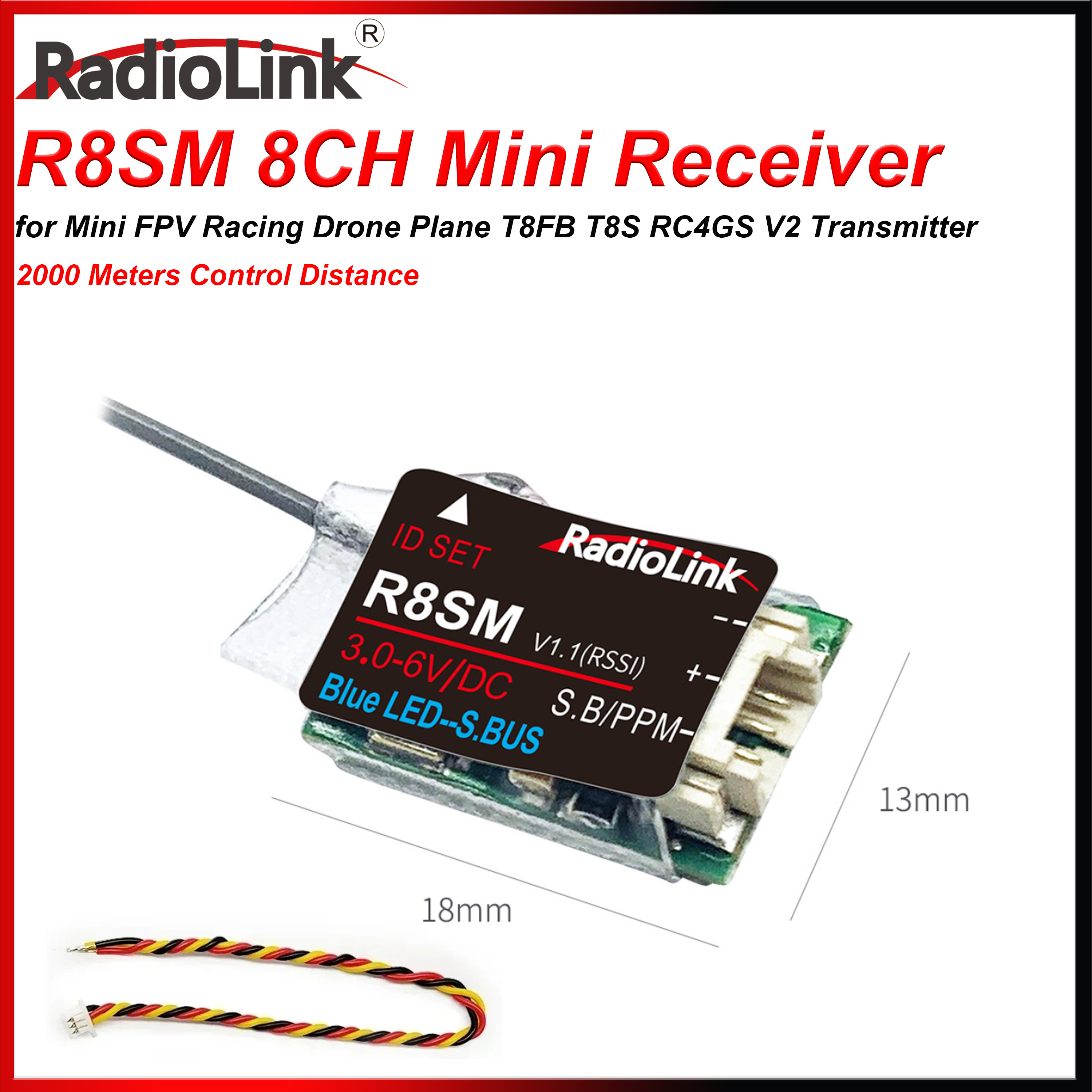 Radiolink R8SM 8 Channels 2.4G - Receiver Sbus 8Ch 리뷰 및 가격