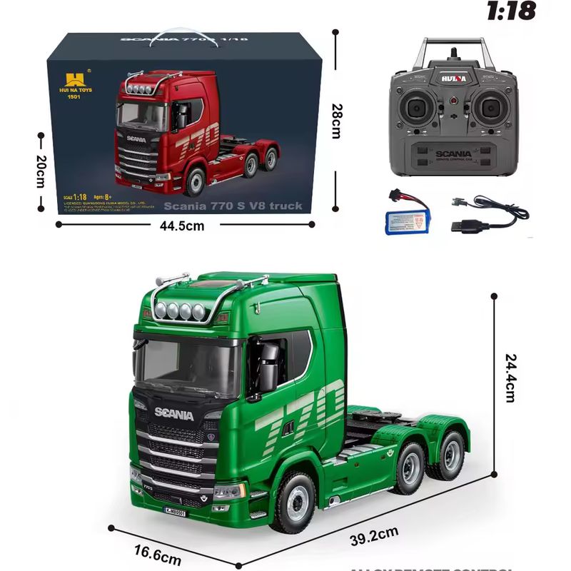 1/18 Huina 1509 Rc Semi Dump T - Hobby Rc Van 리뷰 및 가격