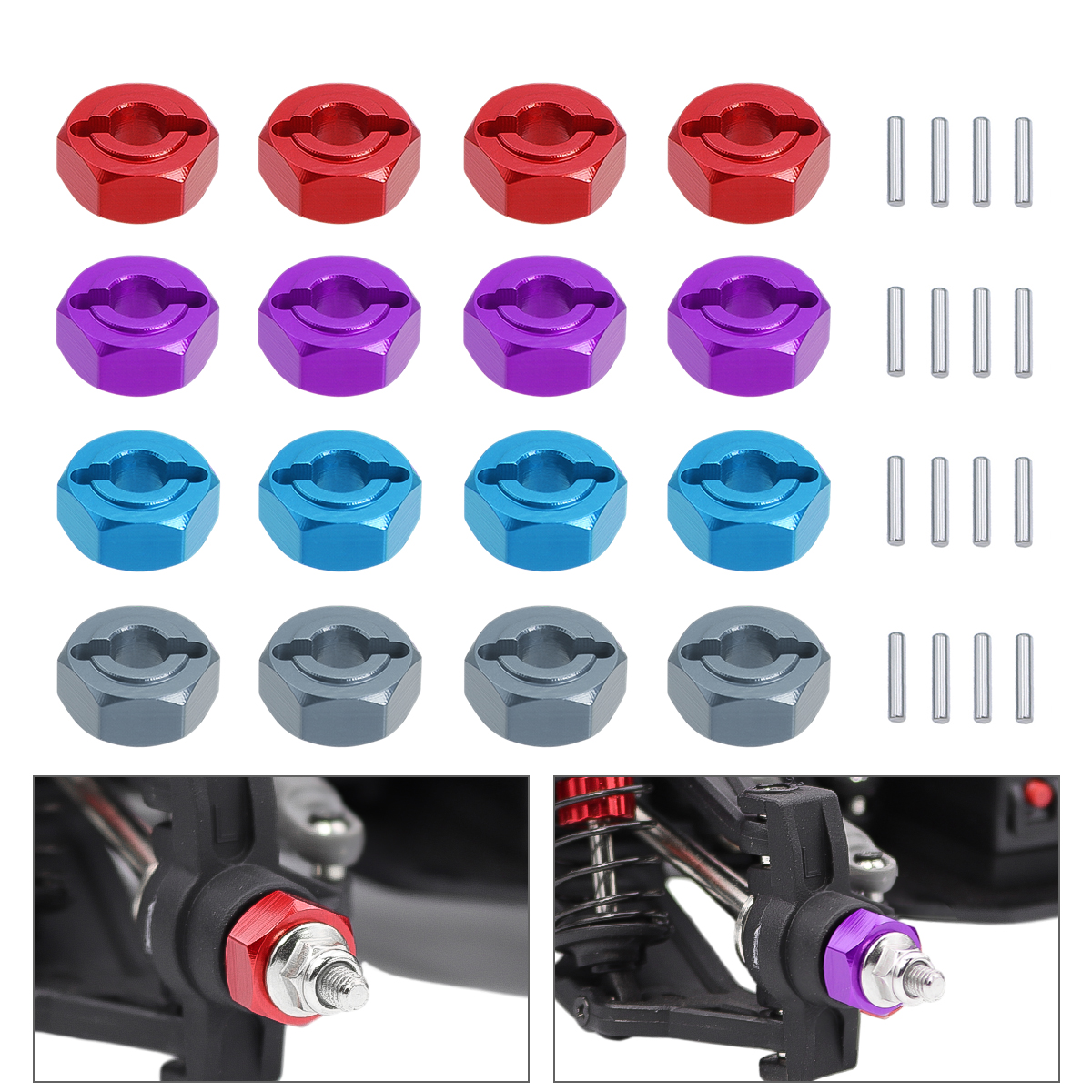 CNC Aluminum Metal 12mm*5mm Co - Wheel Hex Adapter 리뷰 및 가격