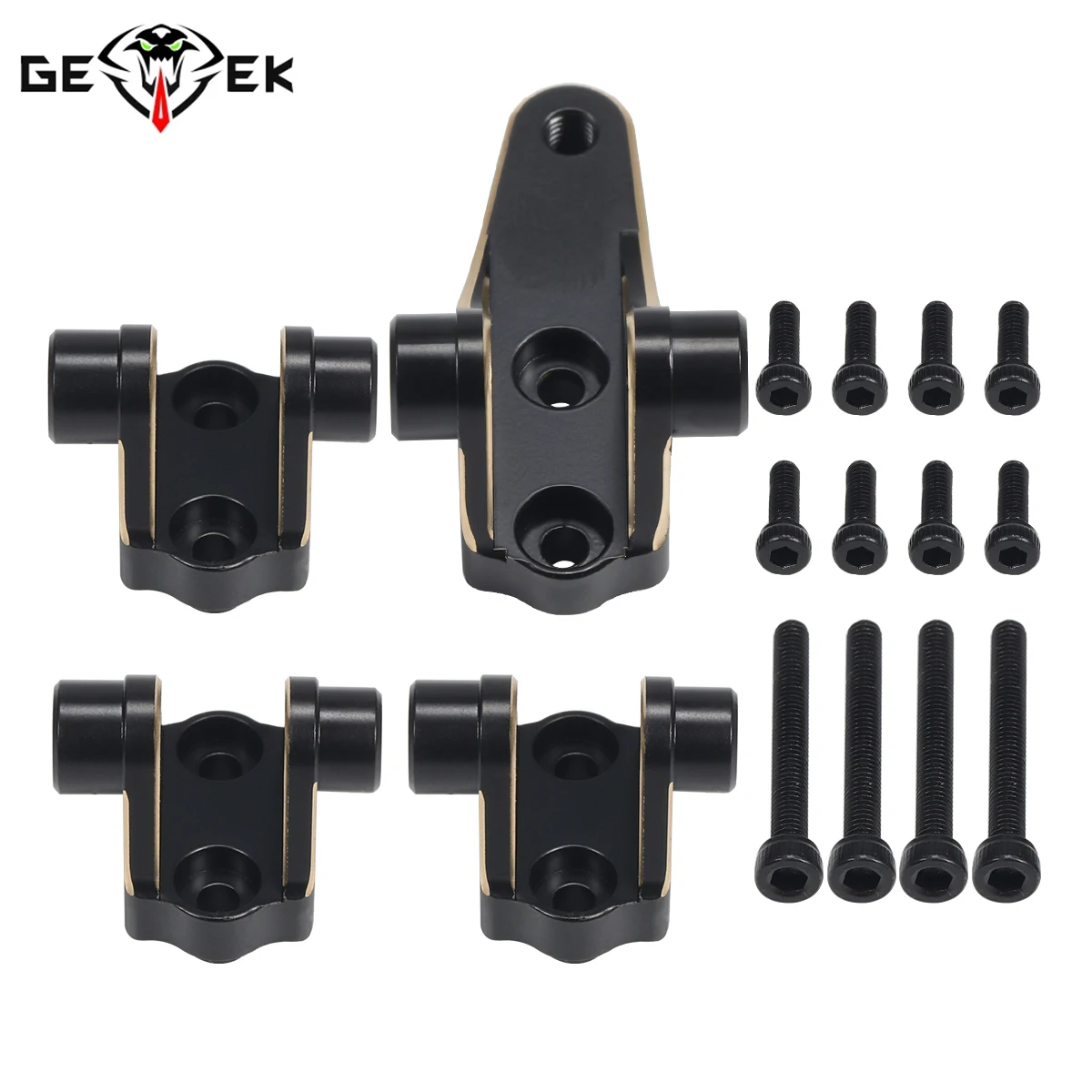 4Pcs Black Brass Link Mounts F - Rc Crawler 4X4 리뷰 및 가격
