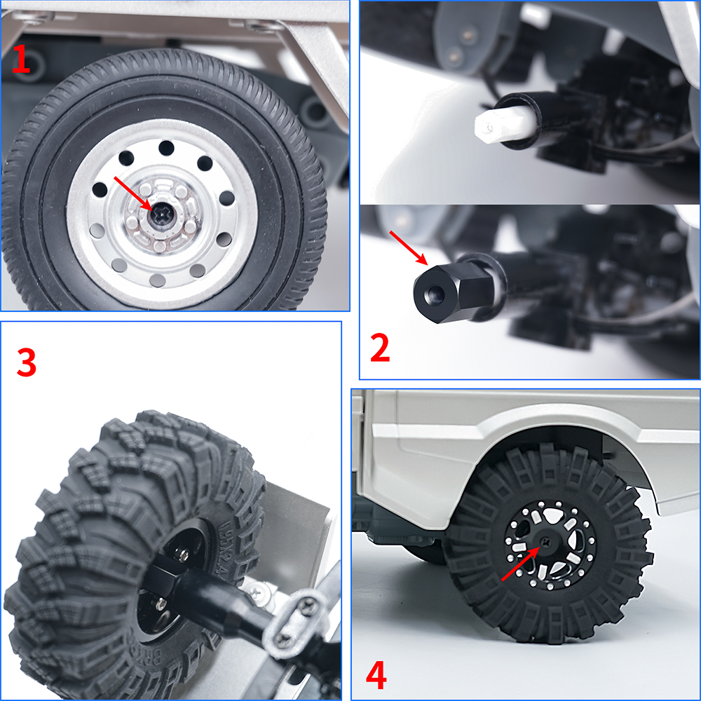 TRINOOD 4Pcs Aluminum Alloy 5m - Wheel Hex Adapter 리뷰 및 가격