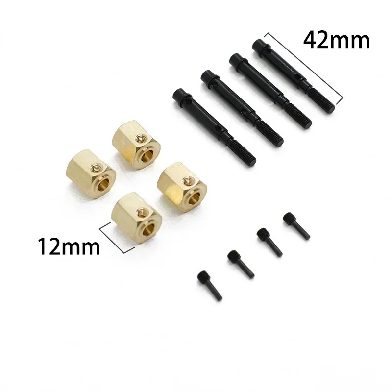 4PCS Brass 12mm Wheel Hex Exte - Wheel Hex Adapter 리뷰 및 가격