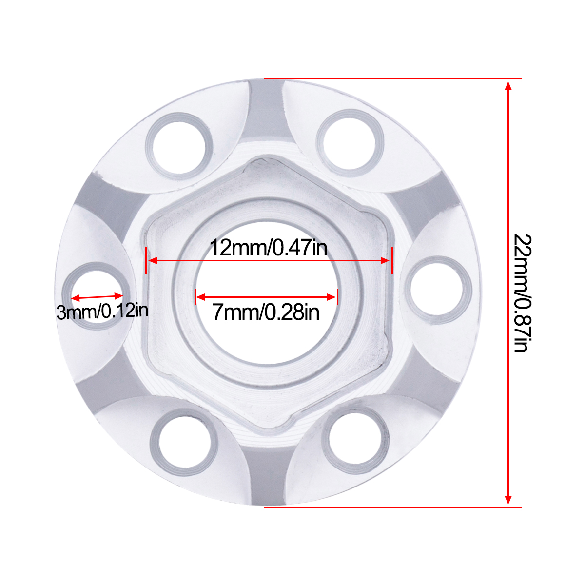Aluminum Wheel Hex Hub 6/9/12/ - Wheel Hex Adapter 리뷰 및 가격